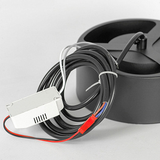 Подвесной светильник 15*22 см, 1*led*7W 3000K Lussole Lewisville LSP-7101 черный