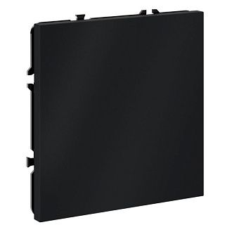 Заглушка Voltum S70 с суппортом, графит пластик Soft touch VLS080107