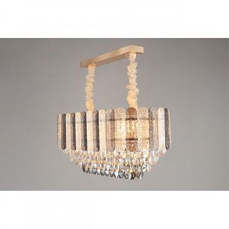 Подвесная люстра 75*39*50-85 см, E14, 40W, Aployt Rozel APL.770.03.11, золотой
