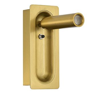 Спот 11,5*7*-17 см, 1*LED, 3W, 4000K, ST-Luce Parilla SL6238.301.01, латунный