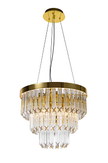 Люстра Ø400 x H350 (1000), мм, 6*40W (240W), GOLD+CLEAR (Золото + Прозрачный Хрусталь) NewRgy 5731E/6 GOLD+CLEAR