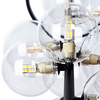 Подвесная люстра 120 см Arte Lamp Saturn A7790SP-50BK черная
