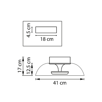 Люстра потолочная 41 см, 24W 3000K Lightstar Celesta 809200 Марсала