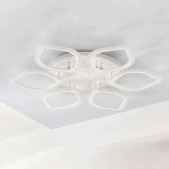 Люстра потолочная Citilux Ромби Смарт CL236A160E, 80W LED, 3000-5500K, диаметр 84 см, белый