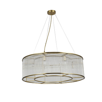 Люстра Favourite Wonderland 2907-8P, D800*H340/1440, каркас медного цвета, плафон  из прозрачных стеклянных трубочек