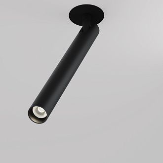 Встраиваемый светильник 3*3*32,6 см, LED, 6W, 4000К, Maytoni Technical Focus T C141RS-L300-6W4K-B черный, вр 5,5 см