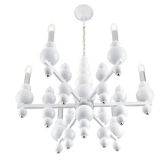Люстра *62*-94 см, 6*E14*40W, Lumion NANA 8260/6, белый, хром