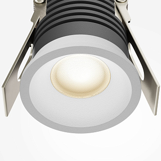 Встраиваемый светильник 3,9*3,9*5,1 см, LED, 7W, 3000К, Maytoni Technical MINI DL059-7W3K-W белый, вр 3,5 см