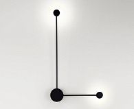 Настенный светильник 70 см, 7W, 3000K, Italline IT03-1436 black, черный