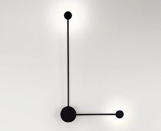Настенный светильник 70 см, 7W, 3000K, Italline IT03-1436 black, черный