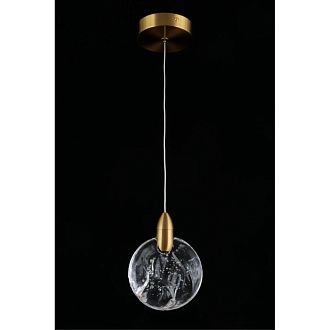 Светильник подвесной 12 см, 3W, 3500K, Aployt Liza APL.084.06.03, латунь