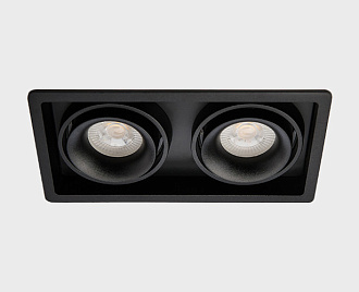 Встраиваемый светильник Italline DE-312 black, черный, вр 19,5*10 см