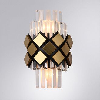 Светильник 35 см, Arte Lamp Amelia A1039AP-2BK, черный-золото
