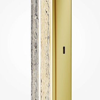 Настенный светильник 60 см, 10W, 2700-4000K, Maytoni Frostum MOD439WL-L10BSK, латунь