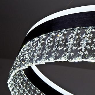 Подвесной cветильник 40*40*100 см, LED 70W, 3300 / 5000К, Черный LED4U L1090-400