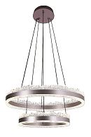 люстра 8101-6+4, D600*H90 / D400*H90 LED, 114W, 3000/4000/6000K, Alva Donna, Никель