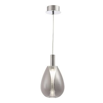 Светильник 15 см, 4W, 4000K, Crystal Lux GAUDI SP4W LED SMOKE, хром-дымчатый
