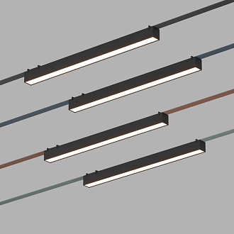 Светильник на шине 64,2*4*4,5 см, LED * 24W, 4000K, Denkirs Belty Linear DK5576-BK, черный