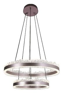 люстра 8101-6+4, D600*H90 / D400*H90 LED, 114W, 3000/4000/6000K, Alva Donna, Никель