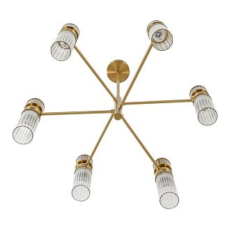 Люстра *62*72,5-72,5 см, 6*E14*40W, Lumion Denver LUM8276/6, латунь