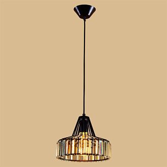 Подвес CITILUX Эдисон CL450211 Черн+Хрусталь, диаметр 26 см