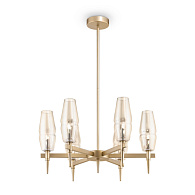 Подвесная люстра Maytoni Lita H002PL-06G, золото, диаметр 54см