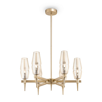 Подвесная люстра Maytoni Lita H002PL-06G, золото, диаметр 54см