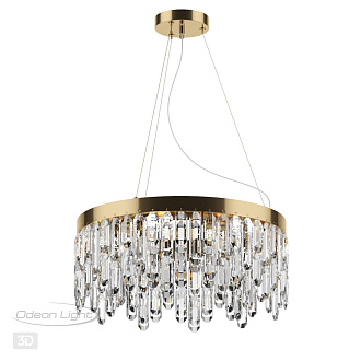 Подвесной светильник Диаметр 51 см Odeon Light Dakisa 4986/6 Золото