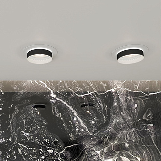Встраиваемый светильник Novotech SPOT WATER 370784 белый/черный