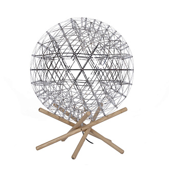 Светодиодный торшер 61 см, 48W, 3000K LOFT IT Raimond 9027-61F хром, дерево