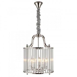 Подвесная люстра 41*75-150 см, 5*E14, 40W, Aployt JOANNA APL.726.06.05, хром