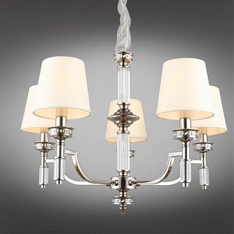 Подвесная люстра 70*70-145 см, 5*E14, 40W, Aployt Patricia APL.716.03.05, хром