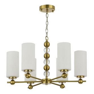 Подвесная люстра *63*99 см, 6*E27, 240W, ST-Luce Aurora SL2003.303.06, латунный