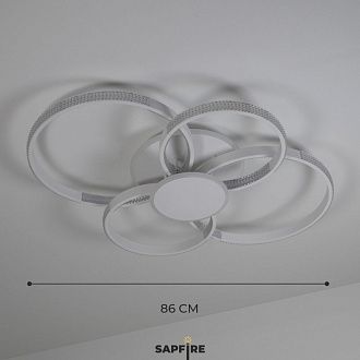 Светильник (2202-400-4+1WH) SPF-5389 БЕЛЫЙ  D860*660/H140/4+1/LED/2*132W 3режима без ПДУ TERRA 24-12