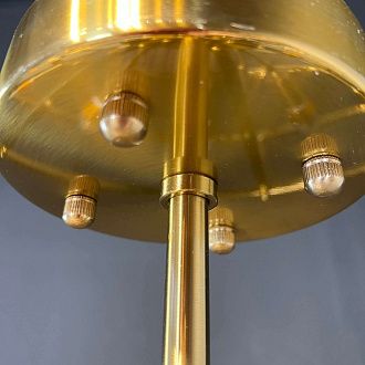 Люстра на штанге RH Marais Round Chandelier D100 100*100*30 см, 14*E14*40W, ImperiumLoft 40.2668, Латунь