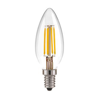 Филаментная светодиодная лампа "Свеча" C35 7W 3300K E14 (C35 прозрачный) BLE1411 Elektrostandard
