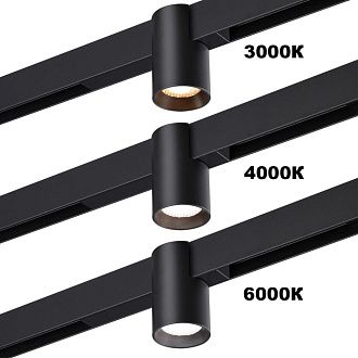 Cветильник  18*6*9,5 см, 1*LED*10W, 3000/4000/6000K, Novotech VECTOR PORT 359954, черный,