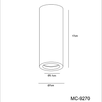 Потолочный светильник Arte Lamp A9267PL-1WH белый, диаметр 7 см