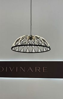 Подвесной светильник 22*60 см, 1*LED, 25W, 3000K Divinare Cervantes 1868/06 SP-25, Черный