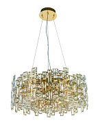 Люстра Ø600 x H200 (800), мм, 8*40W (320W), GOLD+CLEAR (Золото + Прозрачный Хрусталь) NewRgy 6055E/8A GOLD+CLEAR