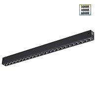 Cветильник  43,6*2,5*3 см, 1*LED*24W, 3000/4000/6000K, Novotech VECTOR PORT 359932, черный,