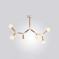 Люстра на штанге FORMULA 6 lamps 100*53*53 см, 6*G9*40W, ImperiumLoft FORMULA01, Белый, Дерево