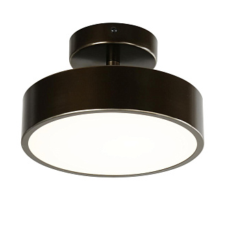 Потолочный светильник F-Promo Atma 3060-2P, D200*H125, накладной светильник, каркас коричневого цвета, рассеиватель из белого акрила, угол поворота до 45°