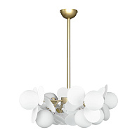 Подвесная люстра Loft IT Matisse 10008/8 white, диаметр 60 см, золото