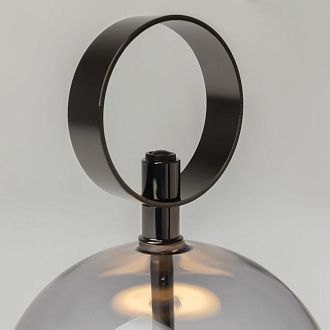 Настольная лампа светодиодная аккумуляторная 24.5 см, 3W, 3000K, Maytoni Double Moon MOD478RL-L3B3K, черный