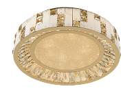 Люстра Ø500 x H150, мм, 96W 3000-6000K, GOLD+CLEAR (Золото + Прозрачный Хрусталь) NewRgy 2896E/96W GOLD+CLEAR