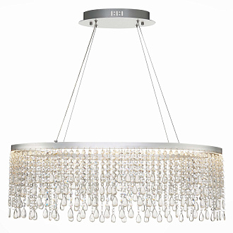 Люстра подвесная 80*35 см, 37W 3000K/4000K/6000K ST LUCE VEGA SL6201.103.37 Серебристый
