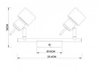 Светильник спот Arte Lamp Almach A1906PL-2WH, белый