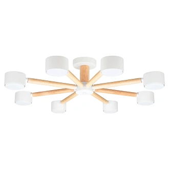 Потолочная люстра 73 см, Arte Lamp TENDA A1624PL-8WH, белый