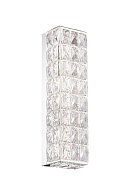 Бра 430*110, LED, 15W 4000K NewRgy Cristallo W2798R/15W CHROME+CLEAR, Хром+Прозрачный